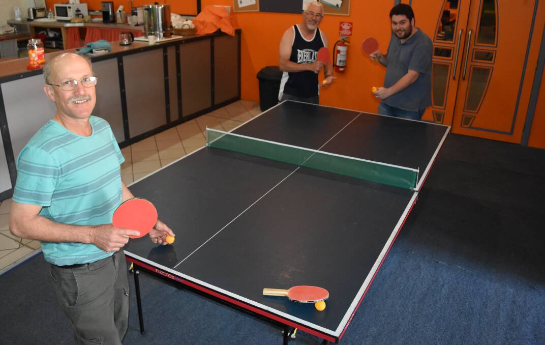 Tim Wheeldon, Threvor Wolfe and Nathan Barrie are ready to serve up some justice on November 4 for ping pong-a-thon.