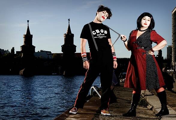Otto and Astrid from Die Roten Punkte are keen to bring their rock music lifestyle to Bunbury.