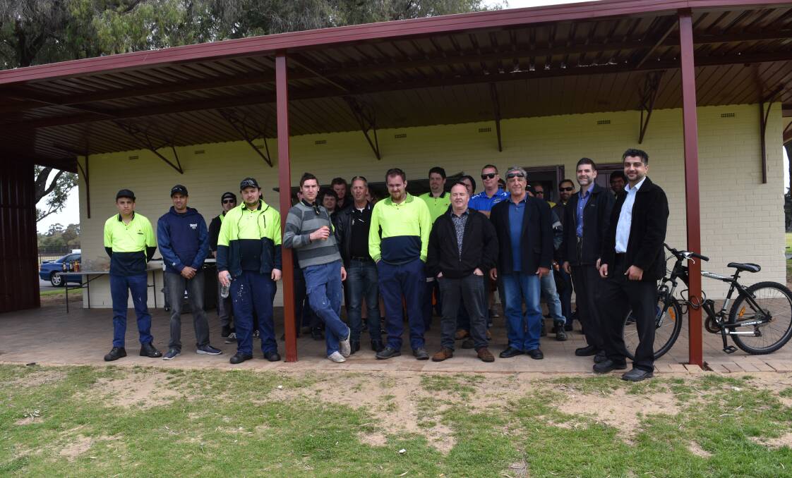 Up to 50 participants worked hard to give the Hay Park football pavilion a new lease on life.
