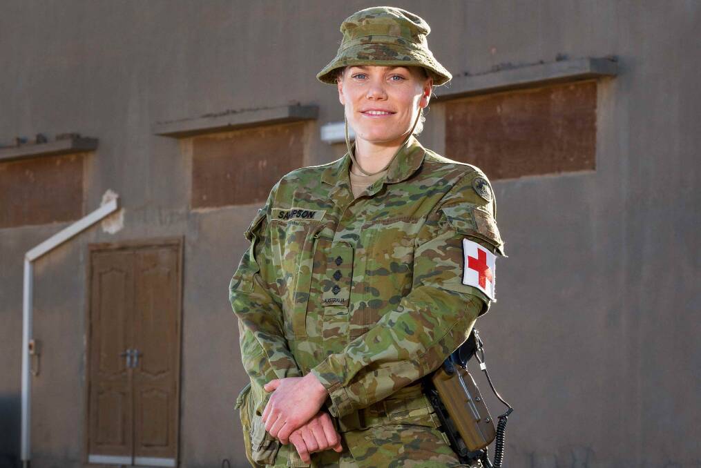 Inspirational: Australind woman Karmen Sampson is currently serving in Iraq and is inspiring men and women everywhere. Photo: supplied.