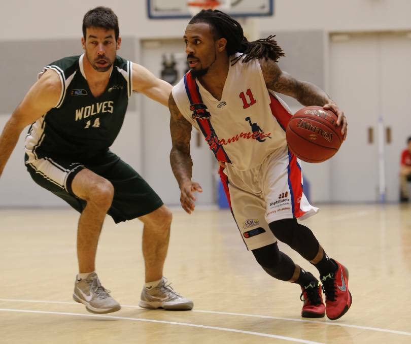 Tre Nichols again impressed for the South West Slammers against the Joondalup Wolves. Photo: Ash Pearce. 