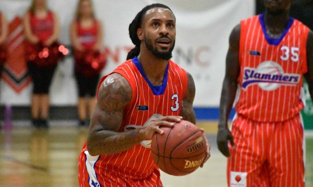 On fire: South West Slammers import Tre Nichols top scored with 23 points in his side's win over Cockburn on Saturday night. Nichols has also been named in the WA south all-stars team for WA Day. Photo: Andrew Elstermann.