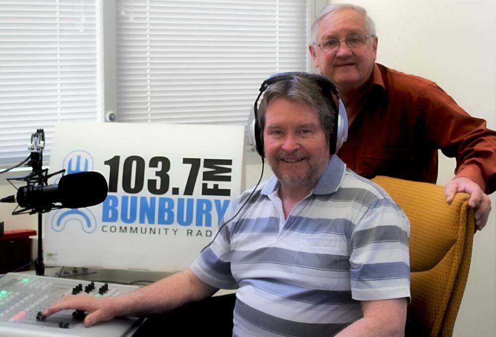 Broadcasters Jeff Macnish and Ron Moffat will both host locally produced shows on Bunbury Community Radio 103.7FM in 2017. 