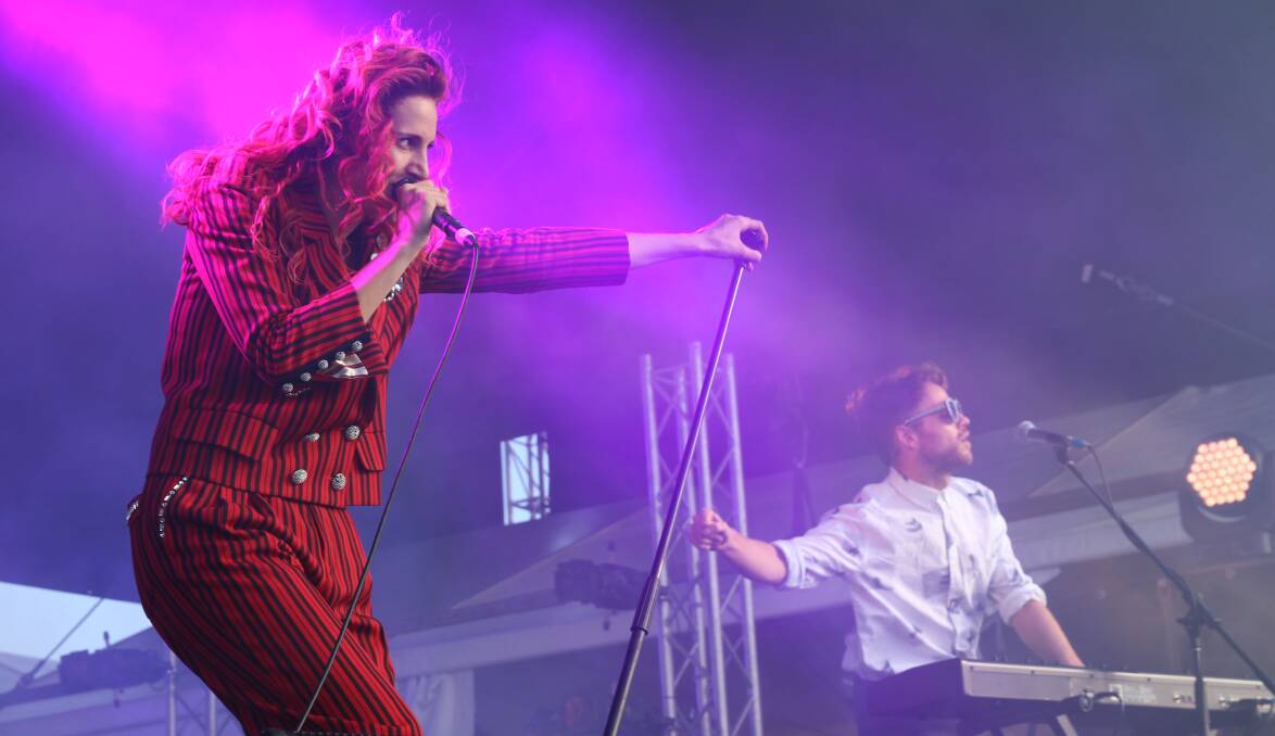 New York duo Ms Mr - Lizzy Plapinger and Max Hershenow at Groovin The Moo Bunbury 2016. Photo: Andrew Elstermann.