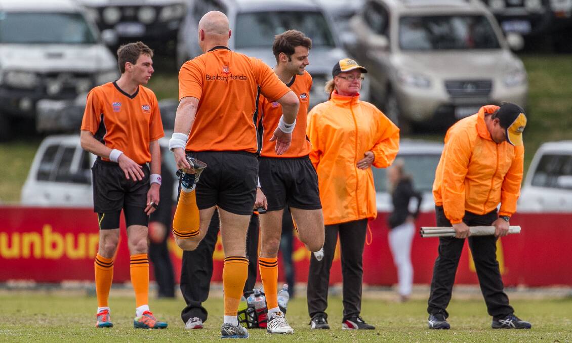 This weekend's 2016 SWFL grand final is an important chance to remember that umpires deserve respect and praise for the job they do. Photo: Ashley Pearce.