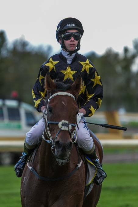 Rank outsider Danefin and apprentice jockey Jake Casey (pictured) upstaged the field in Bunbury's heat of the TABTouch Regional Championship on Sunday. Photo: Ashley Pearce.