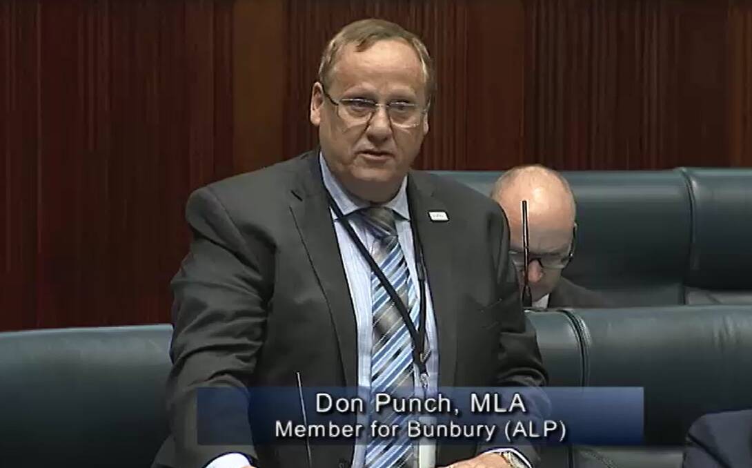 Bunbury MLA Don Punch hit back at criticism of the state's finances from the National Party while addressing parliament last week.