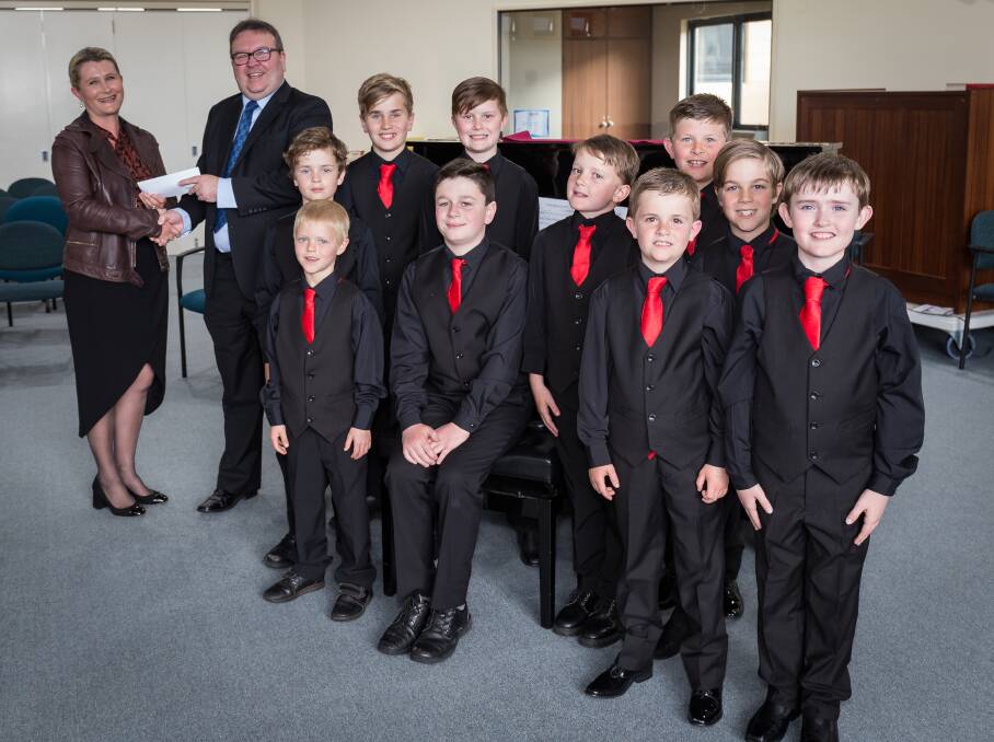 The Bunbury Men of Song boys group are looking sharp thanks to a $1000 grant from Bankwest. 