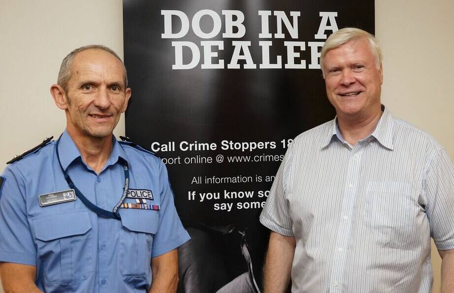 Make the call: South West Police and Crime Stoppers WA chief executive Kim Harrison are encouraging residents to Dob in a Dealer.