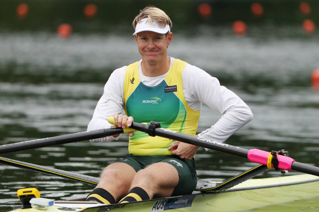 West Australian Olympic rowers Rhys Grant finished ninth at the 2016 Rio games. Photo: Getty Images. 