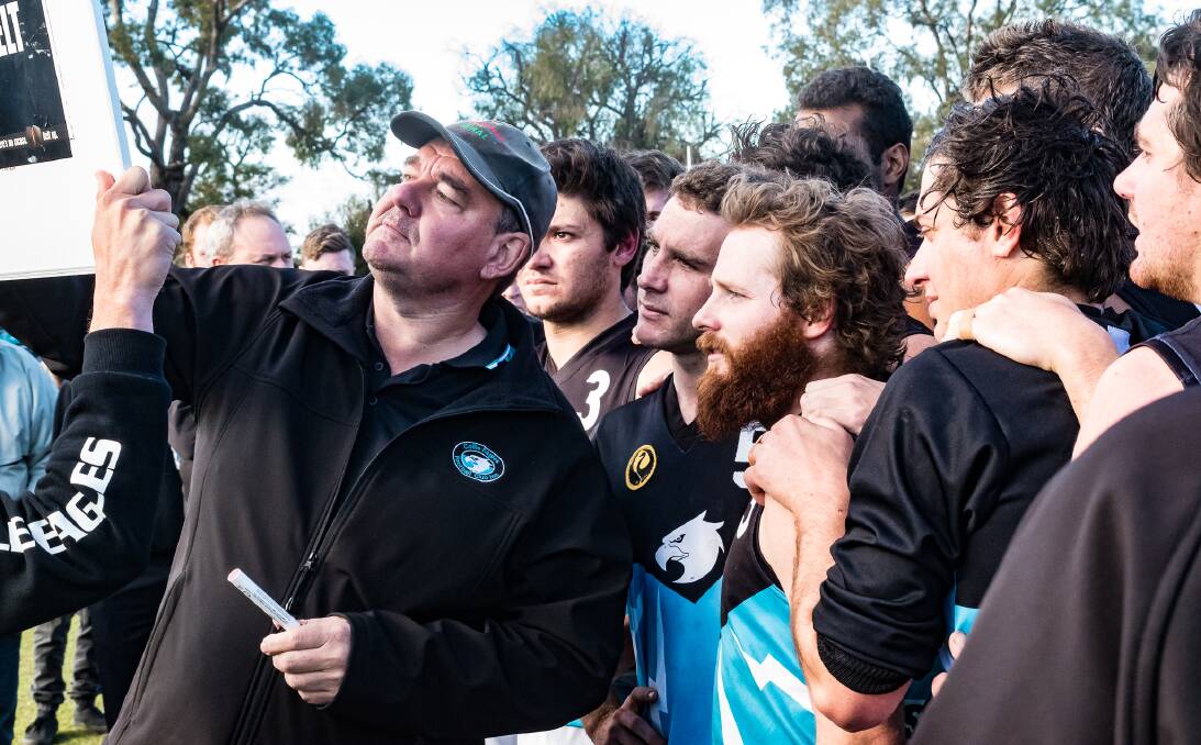 Big plans: Collie coach Clint Swallow has done a great job of getting his side working together this year to earn a spot in the 2016 South West Football League grand final. Photo: Jeremy Hedley.