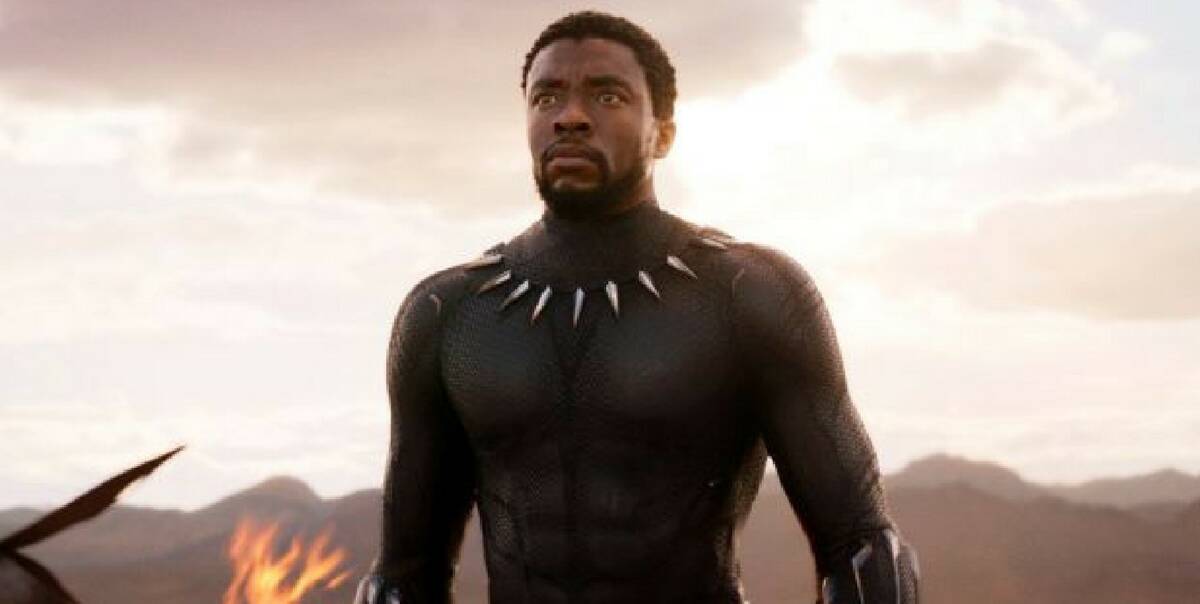 Dressed in Black: Chadwick Boseman (42, Get On Up) plays King T'Challa in the Marvel Cinematic Universe's latest installment, Black Panther. Photo: Supplied. 