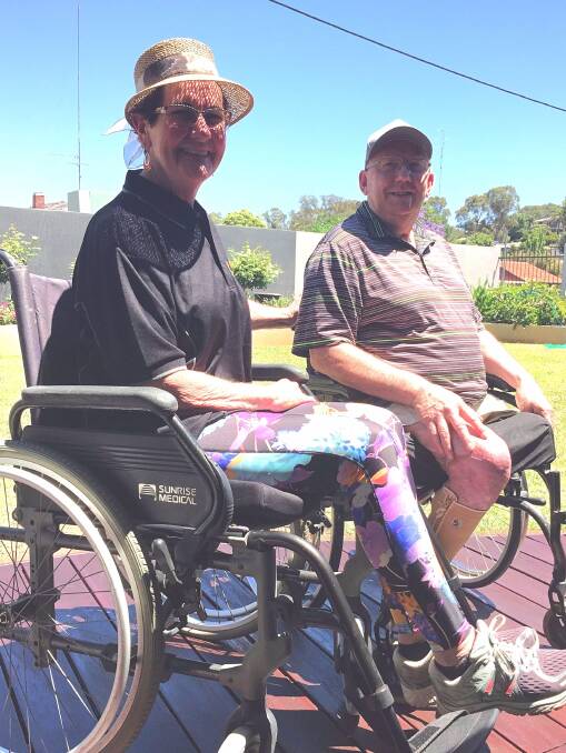 Helping out: Bunbury councillor Betty McCleary is taking on the Rebound WA Wheelchair Challenge, in support of friend Graeme Royston. Photo: Thomas Munday. 