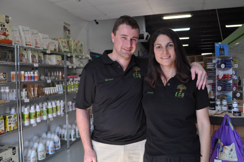 Michael and Natalie McAllister run Eco Warehouse which draws focus towards new ways of reducing plastics and increasing environmentally-beneficial practices.
