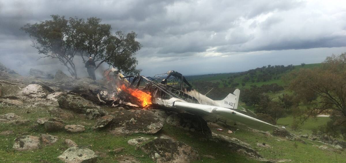 Pilot walks away from this wreckage