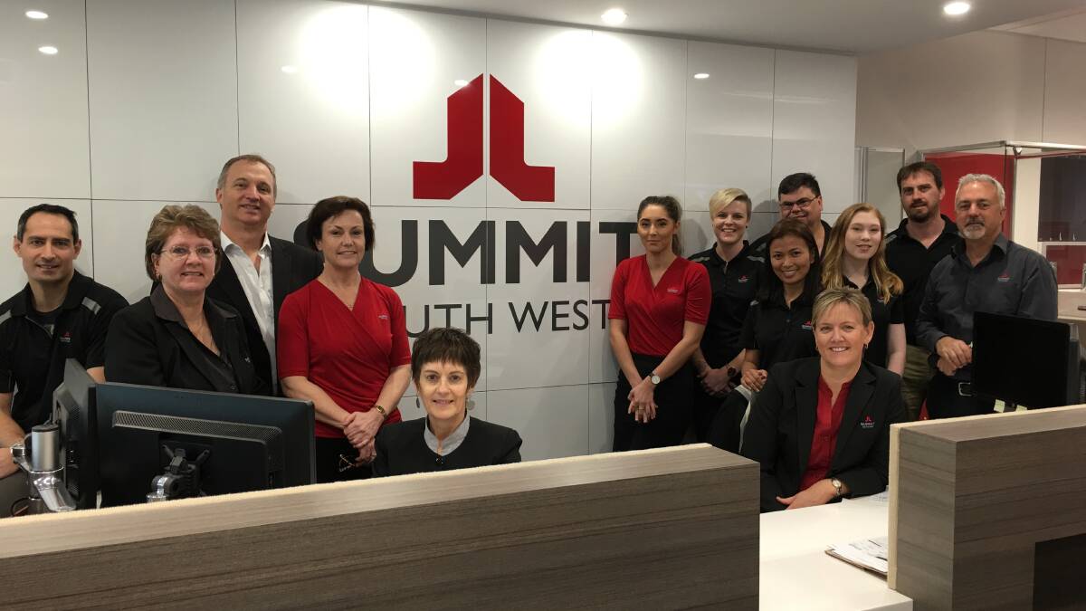 The team at Summit South West which was named one of the best places to work in Australia.