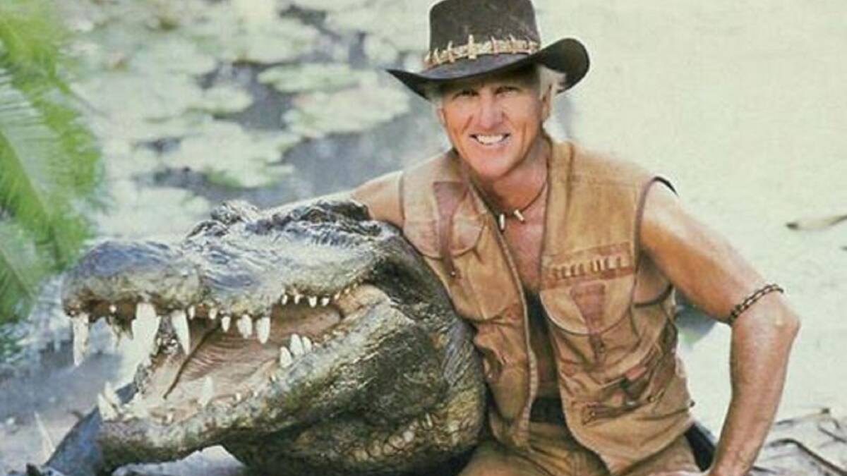 JUMPING THE SHARK: The image Greg Norman posted on his Instagram account urging a remake of the Crocodile Dundee film.