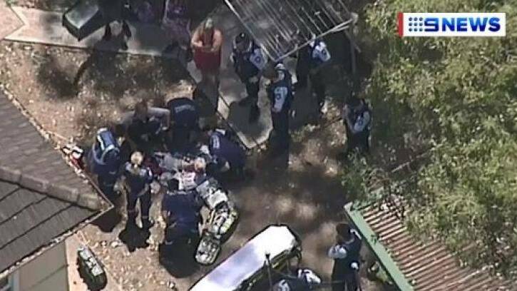 A boy, 3, was pulled unconscious from a swimming pool in Seven Hills. Photo: 9 News