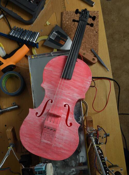 The pink plastic violin.