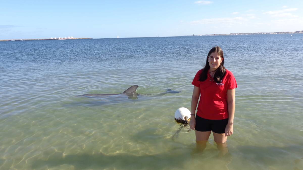 Murdoch University honours student Jessica Patroni is looking forward to her studies at the Dolphin Discovery Centre. 