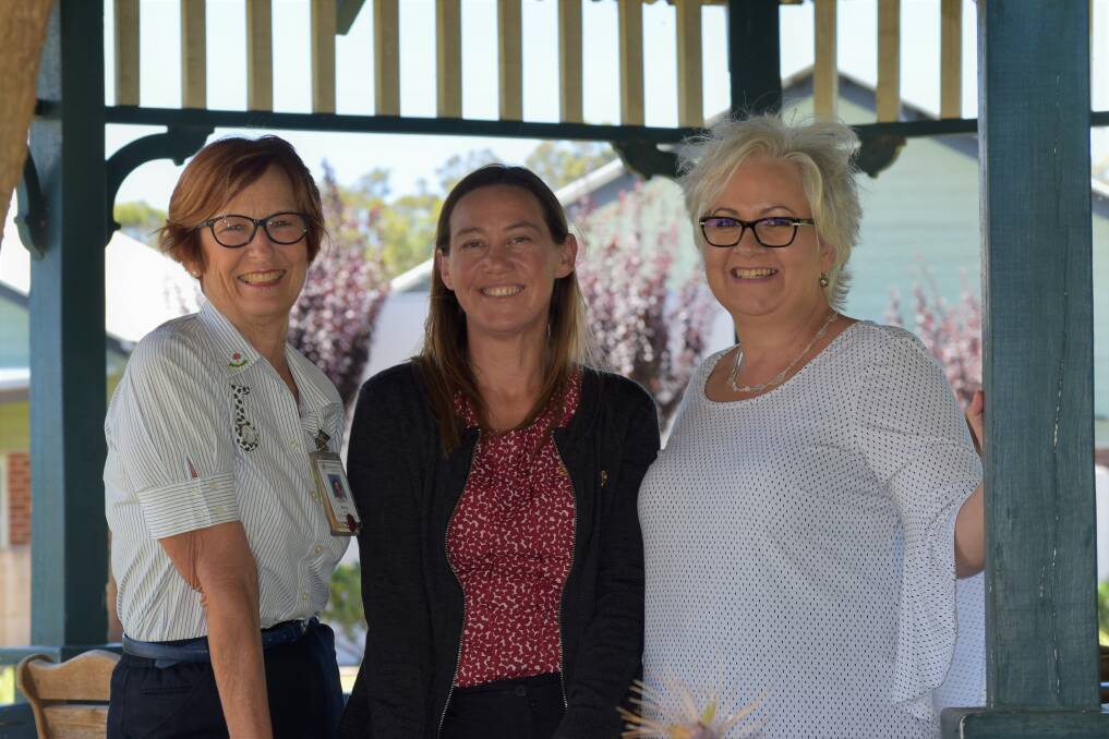 Compassionate volunteers wanted: St John of God Bunbury Hospital's Kerry Smith, Renae Hartmann and Ann Silver. Photo: Emily Sharp. 