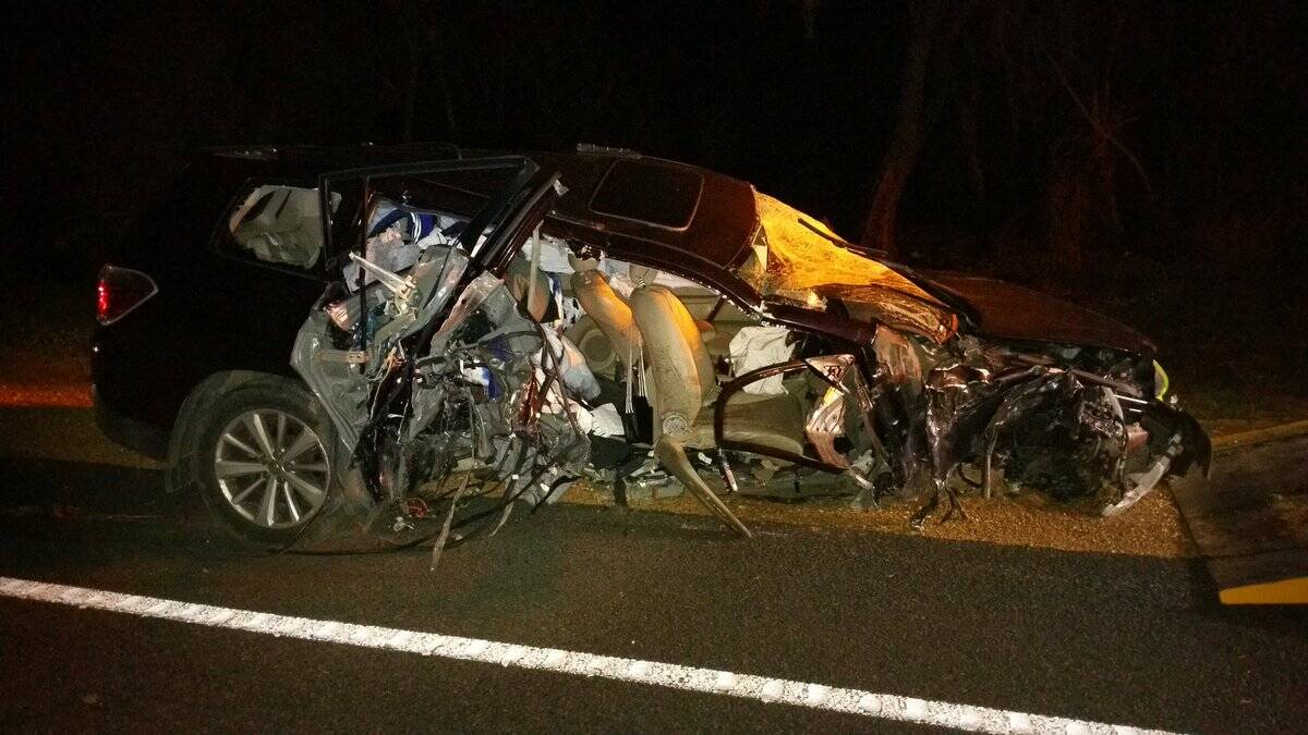 Waroona Police are investigating the crash that saw a 4WD smash into a tree on Forrest Highway, Myalup. 