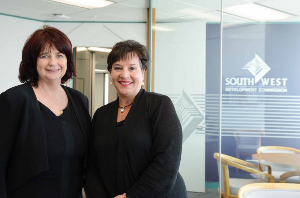 Margaret River Busselton Tourism Association chief executive officer Pip Close has been appointed to the SWDC board of management. Pictured: SWDC chief executive officer Anna Oades and new SWDC board member Pip Close.
 