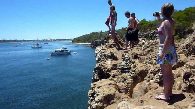 Blackwall Reach has been a popular Cliff jumping spot for generations. Photo: Youtube