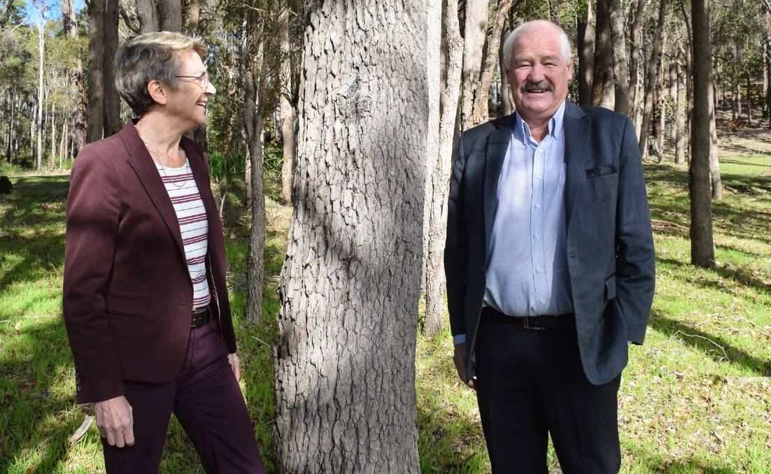 No fracking: South West MLC Sally Talbot and Collie-Preston's Mick Murray want a ban on fracking, "an unacceptable and unnecessary risk" Murray says. Photo: Jem Hedley