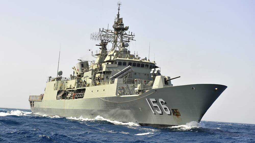 HMAS Toowoomba will be in Bunbury for next Tuesday's Anzac commemoration services. Photo: Royal Australian Navy.