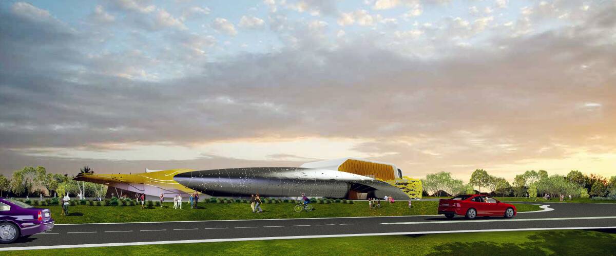 Artist impression of what the Dolphin Discovery Centre is expected to look like once redeveloped (local firm MCG Architects came up with the design).