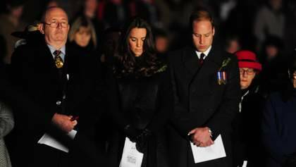 News- 25th April 2014. 2014  Anzac Day Dawn service .
Governor-General Sir Peter Cosgrove, Catherine, Duchess of Cambridge and  Prince William, Duke of Cambridge attend.  Canberra Times photo by Karleen Minney Photo: Karleen Minney