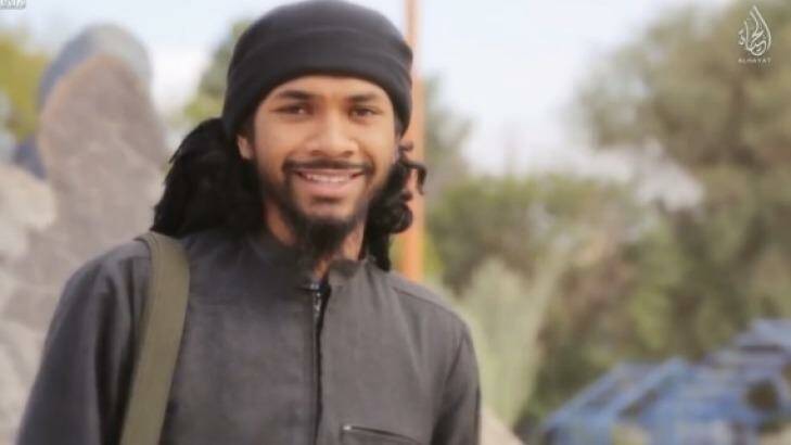 Neil Prakash in a photograph from an IS propaganda video.