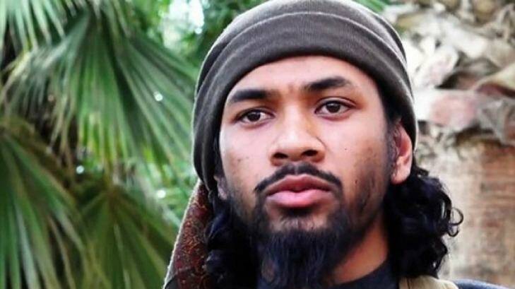 Neil Prakash in a photograph from an IS propaganda video.