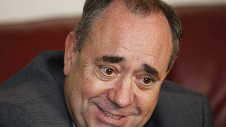 Scottish First Minister and leader of the Scottish National Party, Alex Salmond. Photo: AP
