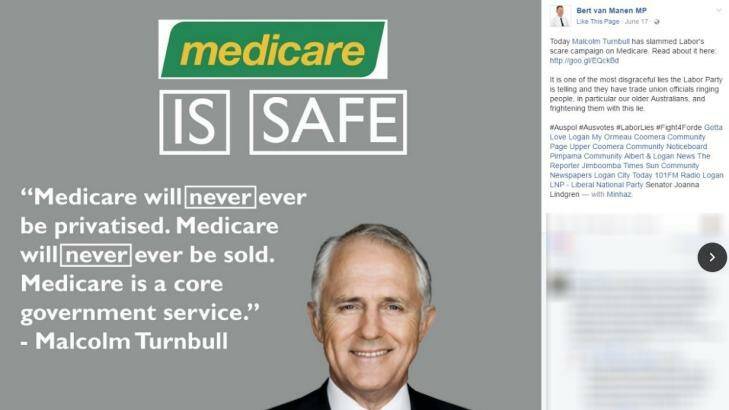 The Coalition used the Medicare logo in their election material.