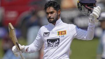 Sri Lanka's Dhananjaya de Silva played a captain's innings in the first Test against Bangladesh. (AP PHOTO)