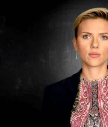 Scarlett Johansson has revealed that her family received public food assistance. Photo: YouTube/Ad Council