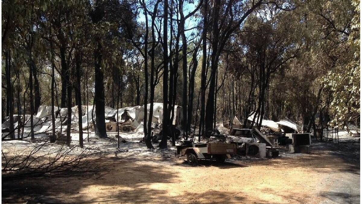 The aftermath of the fire. Photo: Ten News Perth.
