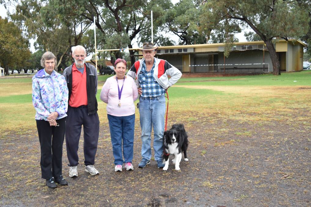 Bunbury and Districts Dog Club life member Lyn Hesson, committee member Neville Wilson, Secretary Gillian Mostert and committee member Dirk Mostert. 
