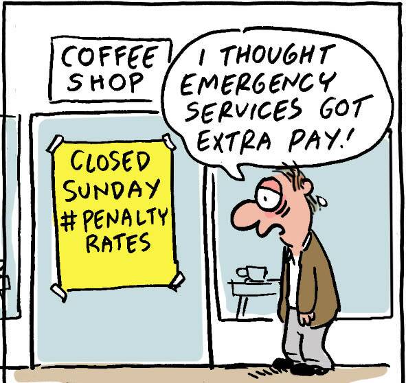 Penalty rates hit businesses hard 