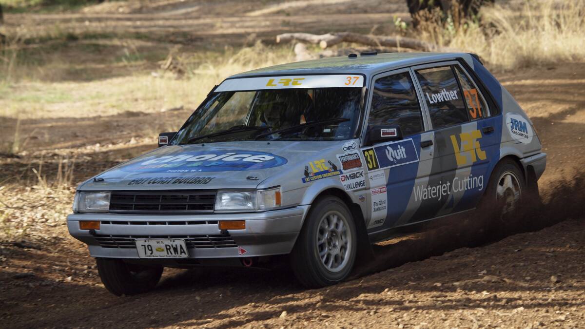 Jason Lowther and his co-driver Paul Lowther from Australind in a Toyota Corolla. 
