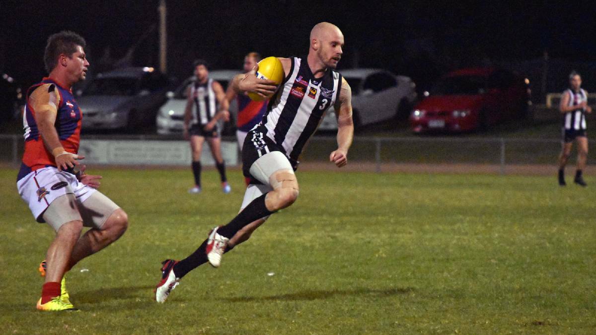 Busselton captain Dan McGinlay is pushing to be bounce back from a knee injury to be ready for Sunday's league grand final. Photo: Andrew Elstermann. 