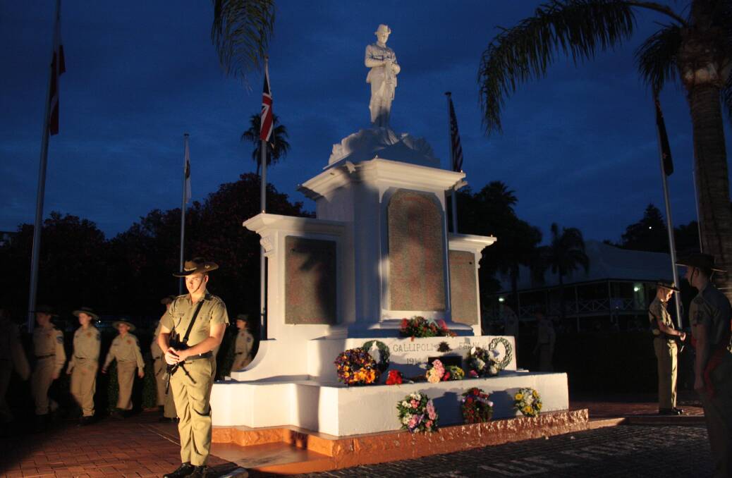 The Bunbury War Memorial, pictured at the 2014 Dawn Service. 