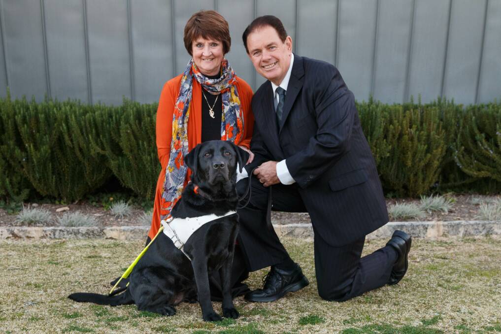 Sponsor Vicki Cottrell at the Graduation of Guide Dog Ida and her user, Michael Pullinger.