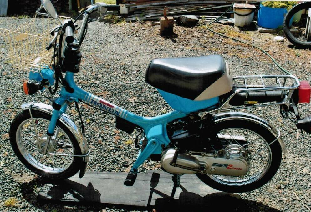 This Honda Express bike was stolen from Ray Buck’s shed. 