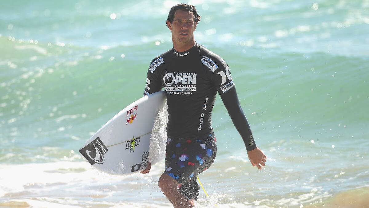 Jordy Smith was a surprise withdrawal on the morning of day three through injury. Photo: Getty Images. 