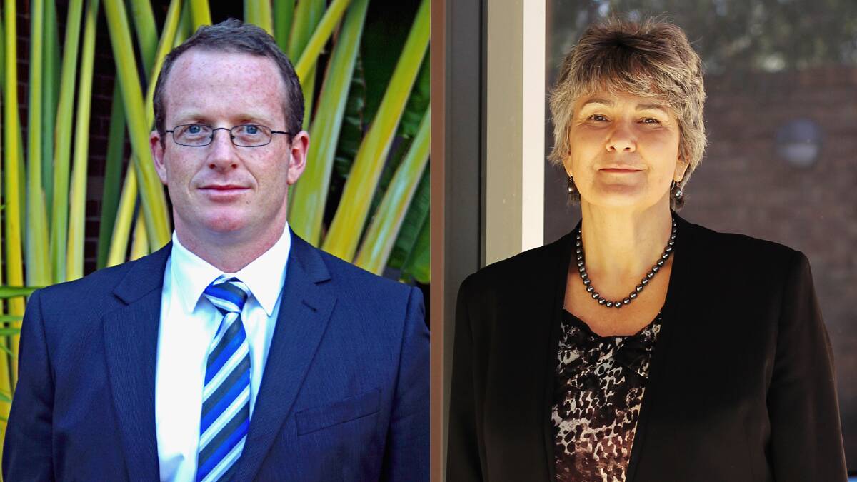 South West Institute of Technology managing director Duncan Anderson and Edith Cowan University South West campus dean Lynette Farrell. 