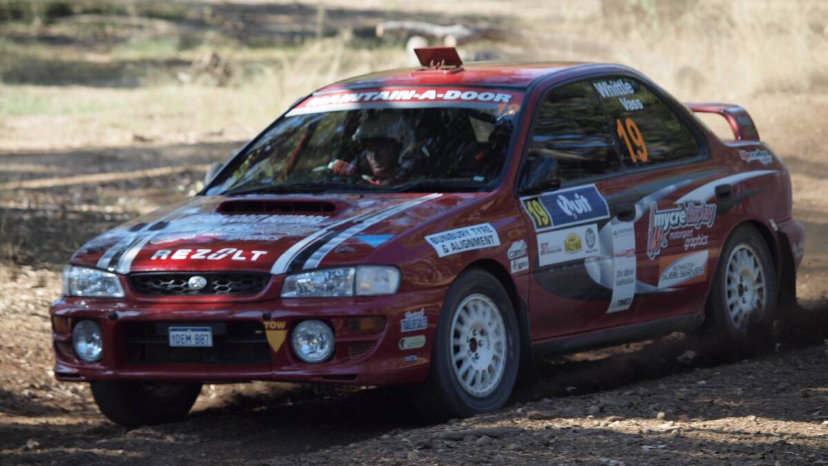 Fifth place in the WA Rally Championship went to Garry Whittle from Bunbury and his co-driver Steve Vass in a Subaru Impreza WARX. 