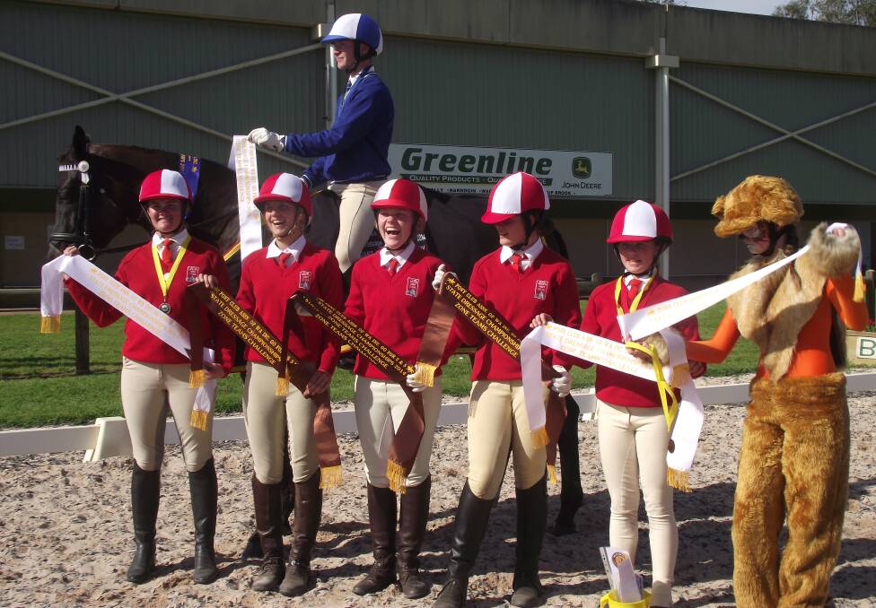South West competitors at the state dressage championships. 